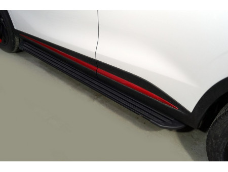 Пороги алюминиевые "Slim Line Black" 1720 мм
